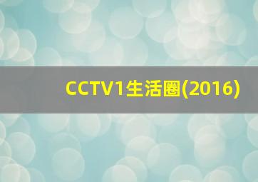 CCTV1生活圈(2016)