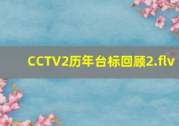 CCTV2历年台标回顾2.flv