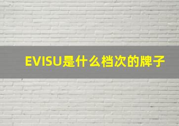 EVISU是什么档次的牌子