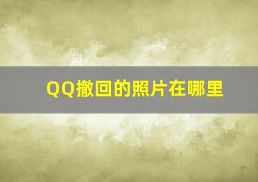 QQ撤回的照片在哪里