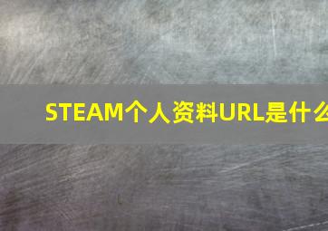 STEAM个人资料URL是什么