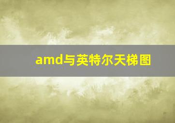 amd与英特尔天梯图