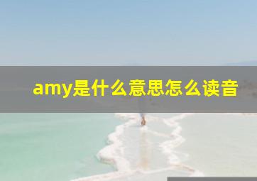 amy是什么意思怎么读音