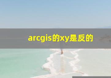 arcgis的xy是反的