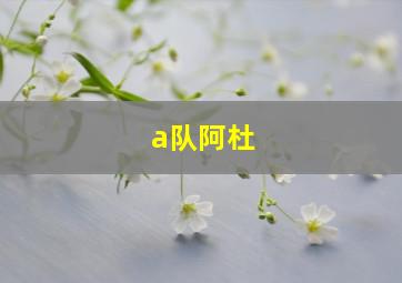 a队阿杜