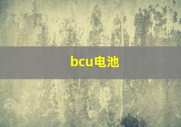 bcu电池