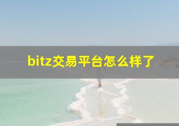 bitz交易平台怎么样了