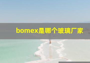 bomex是哪个玻璃厂家