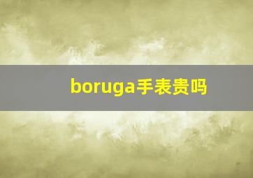 boruga手表贵吗