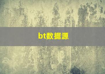 bt数据源