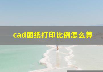 cad图纸打印比例怎么算