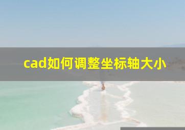 cad如何调整坐标轴大小