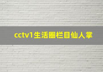 cctv1生活圈栏目仙人掌