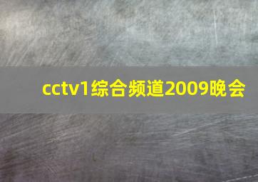 cctv1综合频道2009晚会