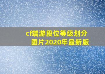 cf端游段位等级划分图片2020年最新版