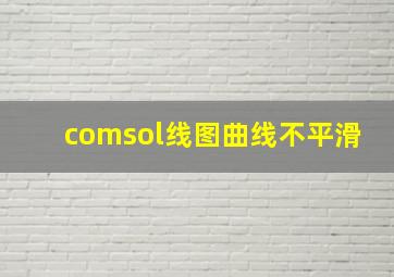 comsol线图曲线不平滑