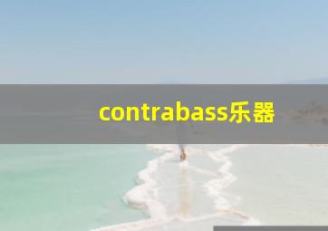 contrabass乐器