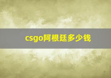 csgo阿根廷多少钱