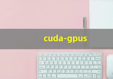 cuda-gpus