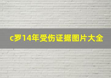 c罗14年受伤证据图片大全