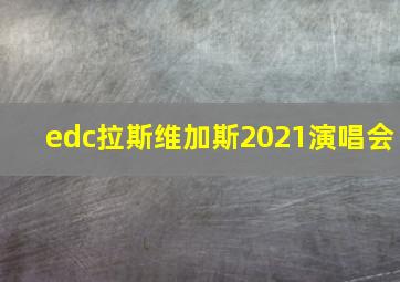 edc拉斯维加斯2021演唱会