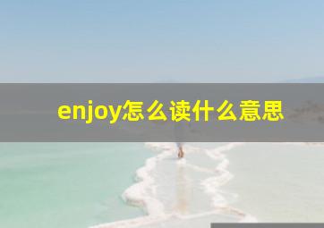 enjoy怎么读什么意思