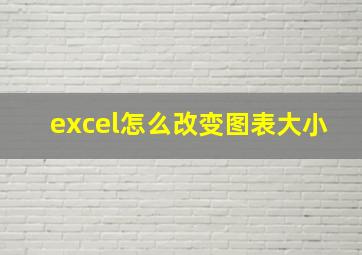 excel怎么改变图表大小