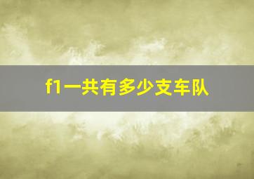 f1一共有多少支车队