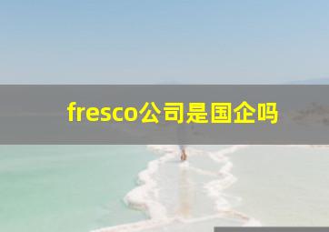 fresco公司是国企吗