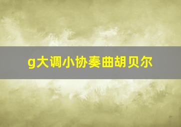 g大调小协奏曲胡贝尔