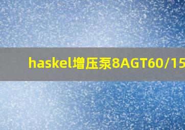 haskel增压泵8AGT60/150泵