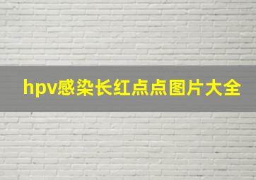 hpv感染长红点点图片大全