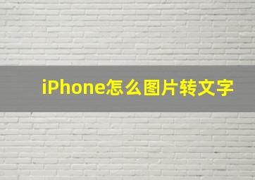 iPhone怎么图片转文字