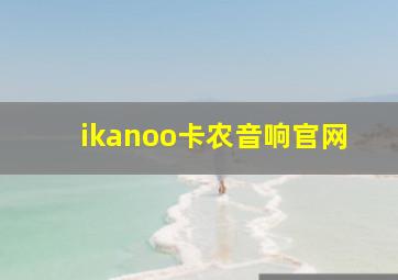 ikanoo卡农音响官网