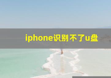 iphone识别不了u盘