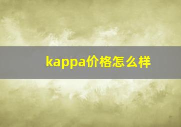 kappa价格怎么样