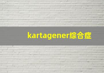 kartagener综合症