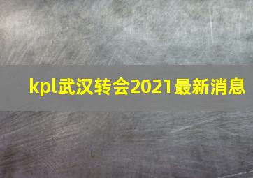 kpl武汉转会2021最新消息