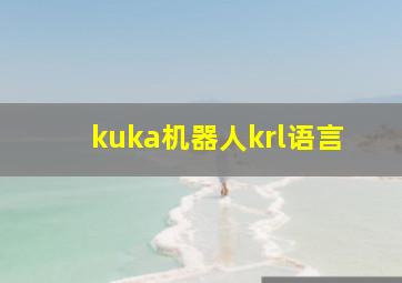 kuka机器人krl语言