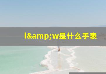 l&w是什么手表