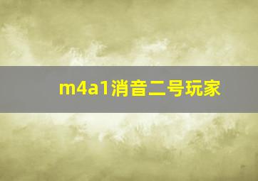 m4a1消音二号玩家