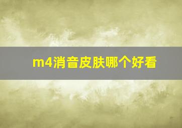 m4消音皮肤哪个好看