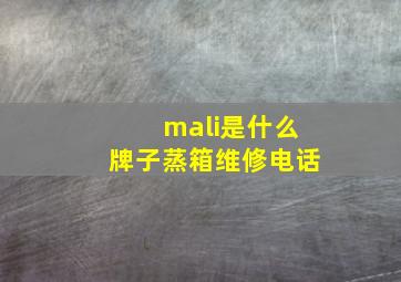 mali是什么牌子蒸箱维修电话