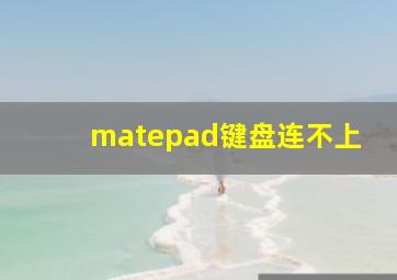 matepad键盘连不上