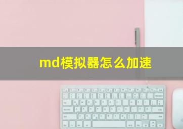 md模拟器怎么加速