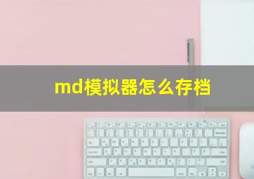 md模拟器怎么存档