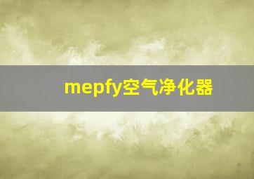 mepfy空气净化器