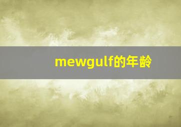 mewgulf的年龄