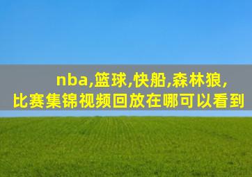 nba,篮球,快船,森林狼,比赛集锦视频回放在哪可以看到