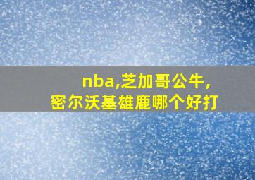 nba,芝加哥公牛,密尔沃基雄鹿哪个好打